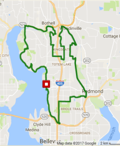 The 7 Hills traditional route runs through six Eastside cities