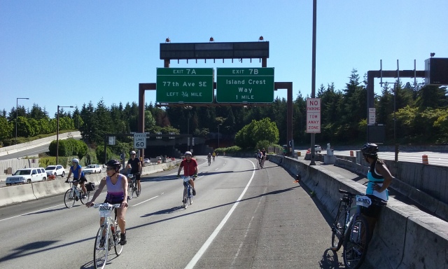Another shot on the I-90 express lanes, which will soon be closed for light-rail tracks